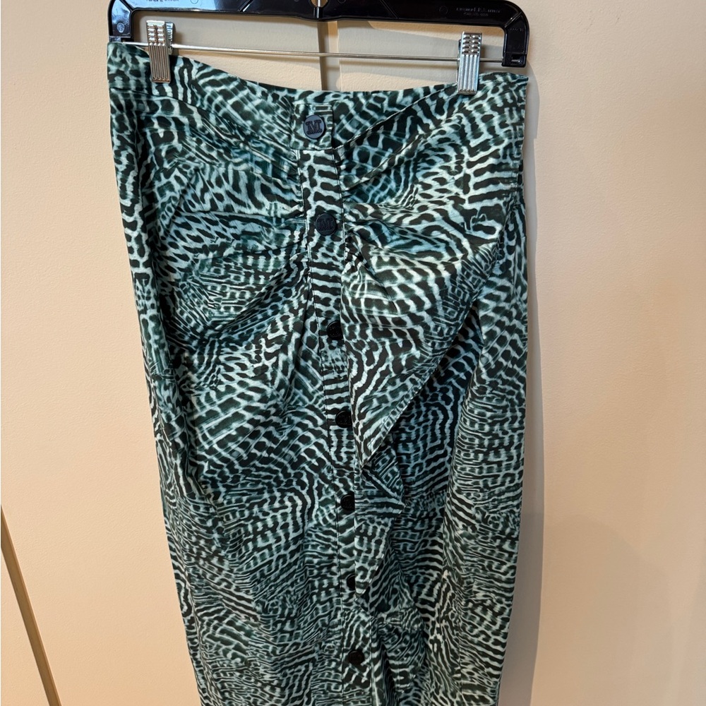 Max Mara Patterned Button-Down Skirt